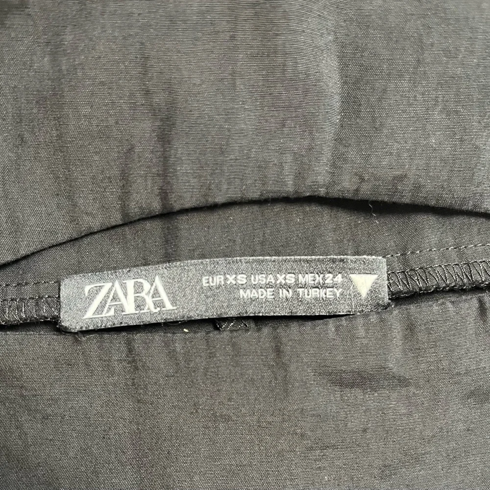 ZARA LINEN BLEND CUT OUT BLACK  JUMPSUIT WRAP DRESS  SIZE XS